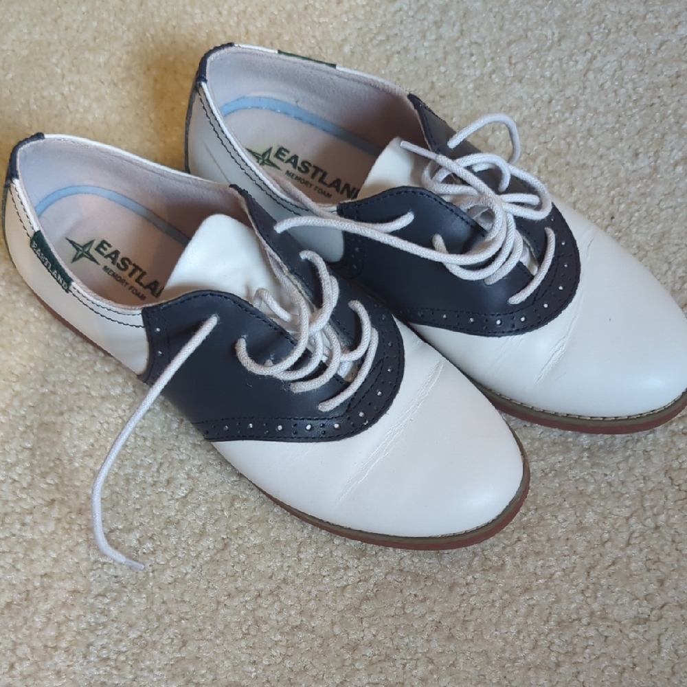 Eastland Women's Navy and White Loafers